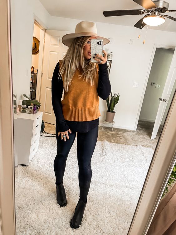 Chic Autumn Layers with Chelsea Boots